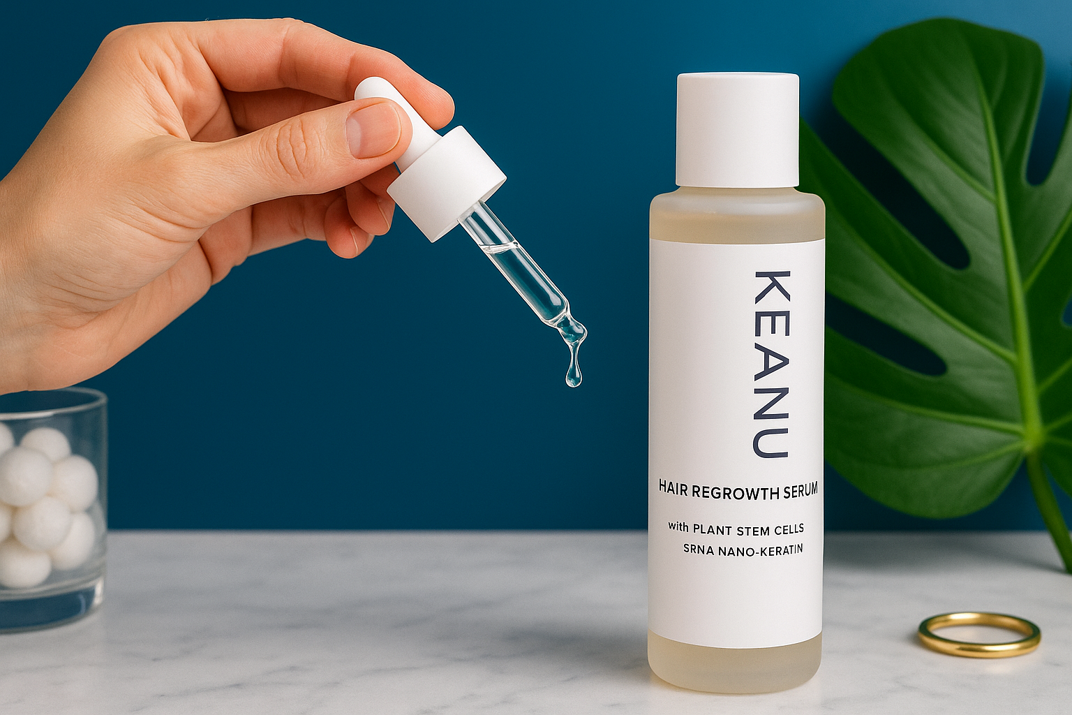 KEANU serum shown in its dropper